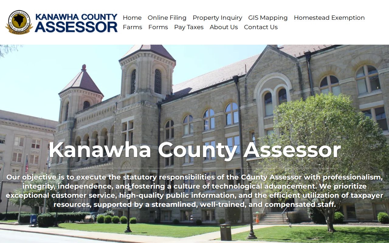 Kanawha County property owner and assessor information for current parcel research